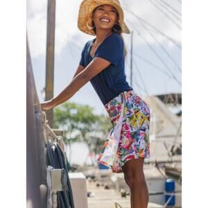 Rip Skirt Hawaii Womens Large Wrap Swim Cover-Up Sarong Easy Wear Beach Resort